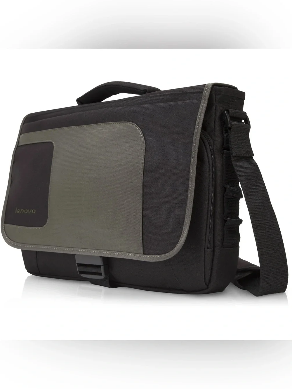 Lenovo Black and Olive Messenger Bag for Men